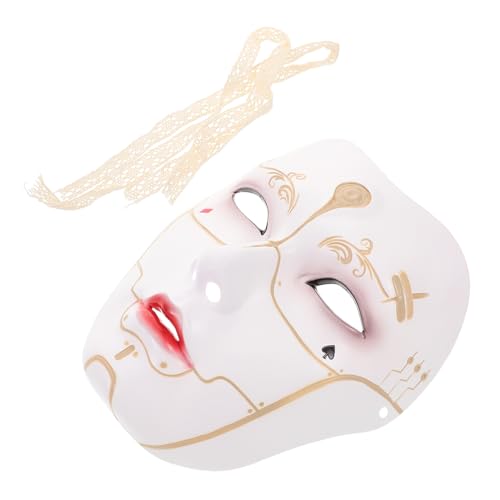 GALPADA Handbemalte Vollgesichtsmaske für Halloween Steampunk Cosplay und Maskenball Leicht Bequem und Vielseitig für Verschiedene Festlichkeiten GALPADA Handbemalte Vollgesichtsmaske für Halloween Steampunk Cosplay und Maskenball Leicht Bequem und Vielseitig für Verschiedene Festlichkeiten von GALPADA