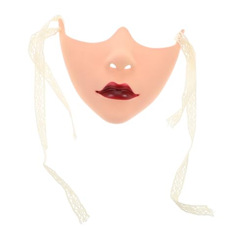 GALPADA Handgemalte Maske mit Roten Lippen und Hauttönen für Halloween Karneval und Kostümpartys für Festlichen Anlässe GALPADA Handgemalte Maske mit Roten Lippen und Hauttönen für Halloween Karneval und Kostümpartys für Festlichen Anlässe von GALPADA