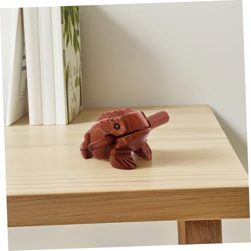 GALPADA Handgeschnitzter Holzfrosch Percussioninstrument mit Klangvollem Quaken Kleines Schlaginstrument aus Naturholz Interaktives Thai Deko Einzigartiges Handgefertigtes Klangtier GALPADA Handgeschnitzter Holzfrosch Percussioninstrument mit Klangvollem Quaken Kleines Schlaginstrument aus Naturholz Interaktives Thai Deko Einzigartiges Handgefertigtes Klangtier von GALPADA