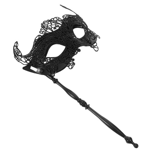 GALPADA Leuchtende Gruselige Halloween-maske Mit Stab Für Karneval Maskerade Cosplay Damen Und Herren Party Handmaske von GALPADA