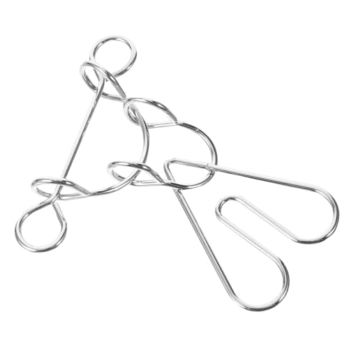 GALPADA Herzförmiger Metall Puzzle Ring Pädagogisches Intelligenzspielzeug für Leichtes Langlebiges Entsperrspiel mit Einfachem Bedienkomfort Tragbar und Sicher für Lernzwecke von GALPADA