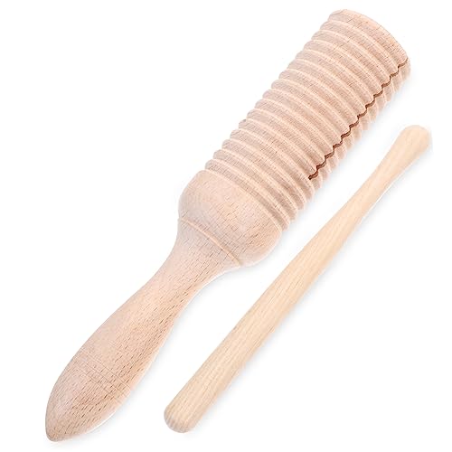 GALPADA Holz Guiro Musikinstrument Für Kleinkinder Robustes Percussion Musikalischen Entwicklung Für Jungen Und Ab Jahr Lernspielzeug von GALPADA