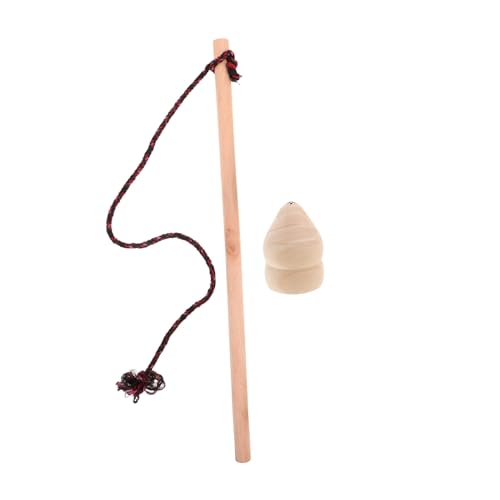 GALPADA Holz Gyroskop Handgefertigter mit Schnur für Outdoor Fitness und Retro Spaß Langlebig Massivem Holz für Erwachsene von GALPADA