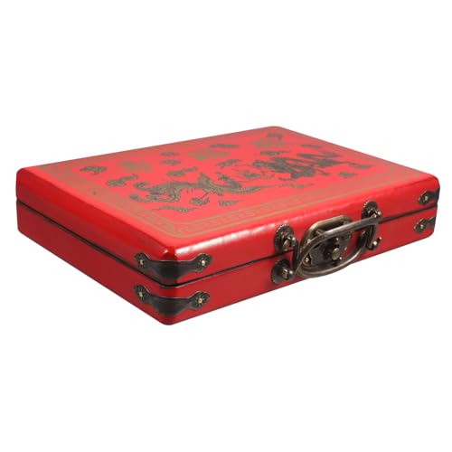 GALPADA Holz Mahjong Box mit Robustem Design und Praktischem Griff Exquisite Aufbewahrungslösung für Mahjong Steine und Andere Gegenstände Staubdicht Tragbar und Einfach zu Reinigen GALPADA Holz Mahjong Box mit Robustem Design und Praktischem Griff Exquisite Aufbewahrungslösung für Mahjong Steine und Andere Gegenstände Staubdicht Tragbar und Einfach zu Reinigen von GALPADA