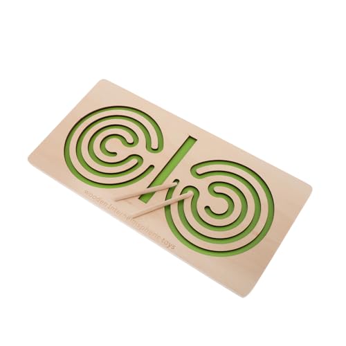 GALPADA Holz Maze Puzzle Hand Augen Koordination für Fördert Feinmotorik und Kognitive Fähigkeiten Lernspielzeug für Frühkindliche Bildung Grün GALPADA Holz Maze Puzzle Hand Augen Koordination für Fördert Feinmotorik und Kognitive Fähigkeiten Lernspielzeug für Frühkindliche Bildung Grün von GALPADA