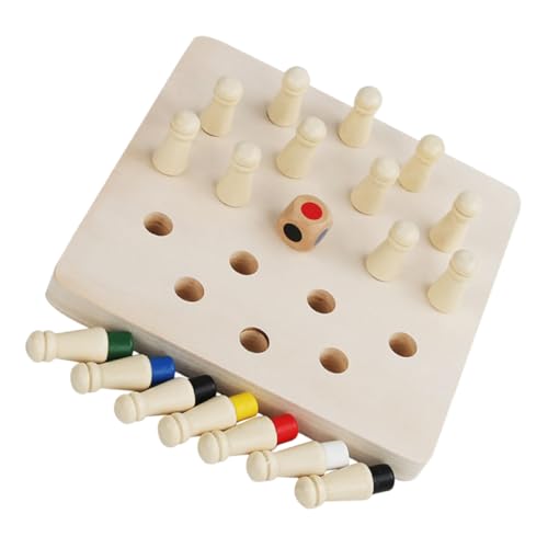 GALPADA Holz Memory Schachspiel Lernspielzeug für Gedächtnistraining Konzentrationsfördernd Logikfördernd Familienspiel Ab Jahren von GALPADA