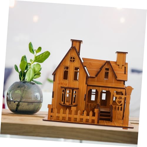 GALPADA Holz Puzzle Haus Modell DIY Bausatz Puzzle Pädagogisch Umweltfreundlich Kreatives Bastelspielzeug Geschenk GALPADA Holz Puzzle Haus Modell DIY Bausatz Puzzle Pädagogisch Umweltfreundlich Kreatives Bastelspielzeug Geschenk von GALPADA