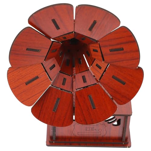 GALPADA Holz Puzzle Retro Grammophon DIY Kreatives Lernspielzeug Motoriktraining Konzentration Holzmodell Home Decor von GALPADA