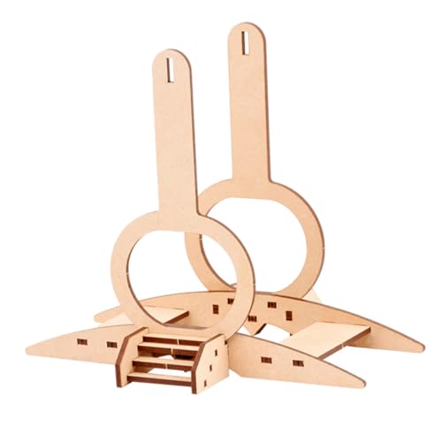 GALPADA Holz Riesenrad Modellbausatz DIY Handwerk Lernspielzeug Holzfarbenes Ferris Wheel Puzzle Geschenk Planung und Kreativität von GALPADA