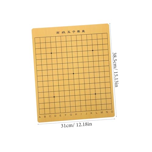 GALPADA Holz Schachbrett Doppelseitig aus Robustem Holz mit Chinesischem Xiangqi und Gobang Tragbares Intellektuelles Spielbrett für Strategisches Denken und Vielseitigen Einsatz zu Hause von GALPADA