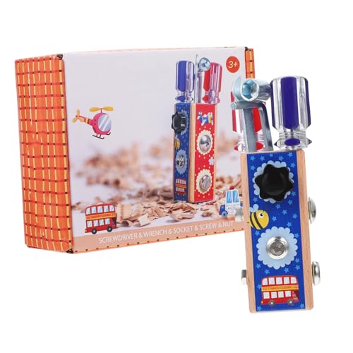 GALPADA Holz Schraubspielzeug für Pädagogisches Montessori Lernspielzeug Kreatives Motorikspiel Fördert Hand Auge Koordination Robustes Holzmaterial für Jungen und Mädchen im GALPADA Holz Schraubspielzeug für Pädagogisches Montessori Lernspielzeug Kreatives Motorikspiel Fördert Hand Auge Koordination Robustes Holzmaterial für Jungen und Mädchen im von GALPADA
