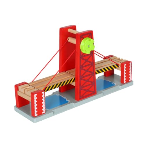 GALPADA Holzbrücke für Holzeisenbahn Teiliges Erhöhbares Zugbrückenset Kompatibel mit Thomas Kindgerechtes Modellspielzeug Einfach zu Montierende Schienenbrücke für Kreative Ab Jahren von GALPADA