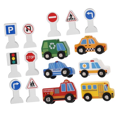 GALPADA Holzfahrzeuge mit Verkehrszeichen Pädagogisches Baustellen für Kleinkinder Handgefertigte Sichere Holzmodelle Verkehrswissen und Motorischen Fähigkeiten GALPADA Holzfahrzeuge mit Verkehrszeichen Pädagogisches Baustellen für Kleinkinder Handgefertigte Sichere Holzmodelle Verkehrswissen und Motorischen Fähigkeiten von GALPADA