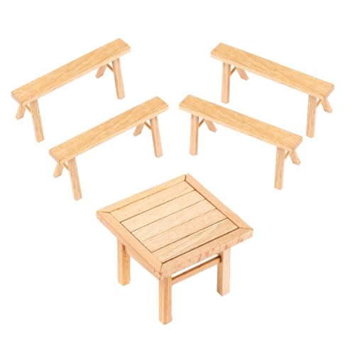 GALPADA Holzpuzzle DIY Miniatur Tisch und Stühle Bausatz Holzspielzeug zur Feinmotorik und Hand Auge Koordination Eltern Junge Mädchen Interaktion GALPADA Holzpuzzle DIY Miniatur Tisch und Stühle Bausatz Holzspielzeug zur Feinmotorik und Hand Auge Koordination Eltern Junge Mädchen Interaktion von GALPADA