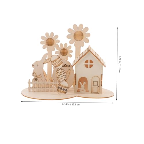 GALPADA Holzpuzzle Ostern DIY Bausatz mit Hase Sonnenblume Haus Kinderfreundliches Holzspielzeug für Jungen Mädchen Pädagogisches Montagespielzeug Geschenkidee zu Ostern GALPADA Holzpuzzle Ostern DIY Bausatz mit Hase Sonnenblume Haus Kinderfreundliches Holzspielzeug für Jungen Mädchen Pädagogisches Montagespielzeug Geschenkidee zu Ostern von GALPADA