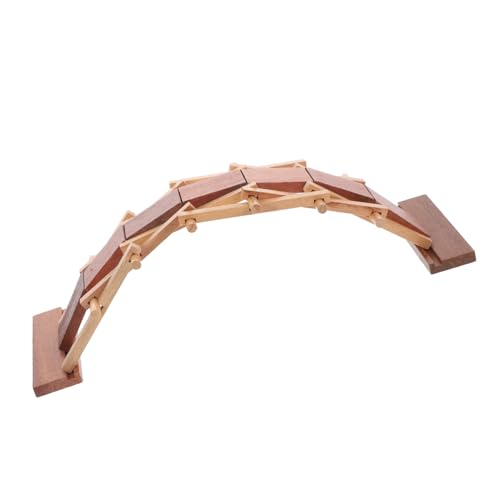 GALPADA Holzspielzeug DIY Bogenbrücke Modell Interaktives Handgefertigtes Lernspielzeug für Fördert Kreativität und Geschicklichkeit Inspiriert von Traditioneller Chinesischer Architektur von GALPADA