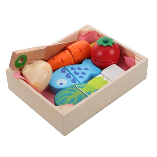 GALPADA Holzspielzeug Gemüse Schneidset mit Aufbewahrungsbox Realistische Holz Küchenutensilien für Fördert Feinmotorik und Kreativität Rollenspiel für Kleinkinder und Junge Mädchen GALPADA Holzspielzeug Gemüse Schneidset mit Aufbewahrungsbox Realistische Holz Küchenutensilien für Fördert Feinmotorik und Kreativität Rollenspiel für Kleinkinder und Junge Mädchen von GALPADA