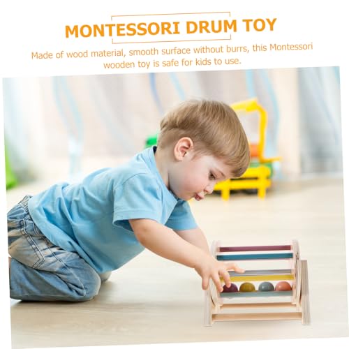 GALPADA Holzspielzeug Textile Drum für Kleinkinder Sicherer Desktop rolltrommel Lernspielzeug Feinmotorik Hand Auge koordination und Kognitivem Training GALPADA Holzspielzeug Textile Drum für Kleinkinder Sicherer Desktop rolltrommel Lernspielzeug Feinmotorik Hand Auge koordination und Kognitivem Training von GALPADA