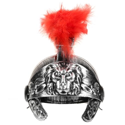 GALPADA Hut Soldat Römische Helme Mittelalter Helm Kopfbedeckung Römischer Helm Herren Kostüm Erwachsener Hut Für Erwachsene Cosplay Kunststoff von GALPADA