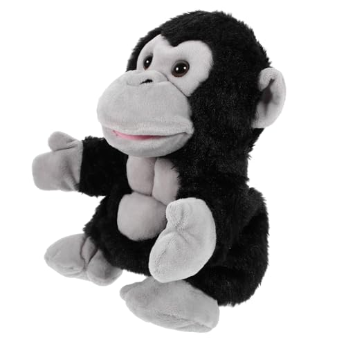 GALPADA Interaktive Gorilla Handpuppe aus Plüsch Lebensnahes Tierhandspielzeug für Junge Mädchen und Kleinkinder Jahre Leichtes Langlebiges Puppenspielzeug zur Kreativen Rollenspiel von GALPADA