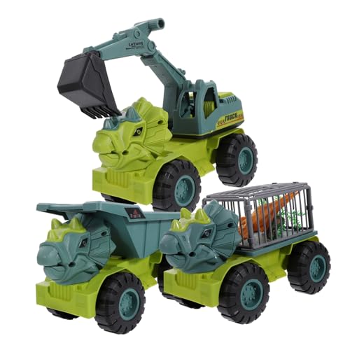 GALPADA Interaktives Spielzeugauto Set Mini Dinosaurier Bagger für Bunte Ingenieurfahrzeuge für Jungen und Mädchen ohne Batterien als Belohnung oder von GALPADA