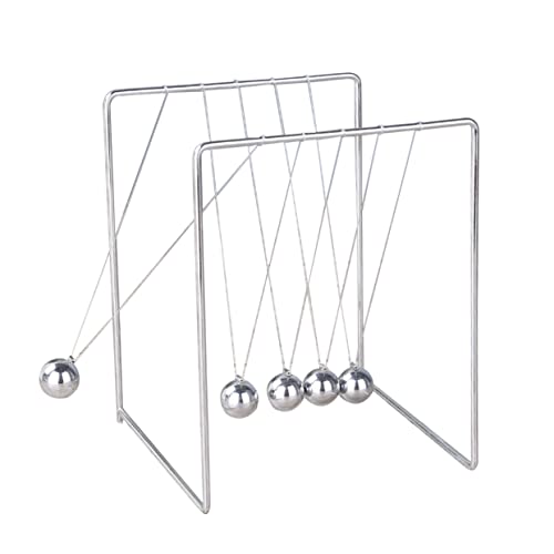 GALPADA Iron Newton schwankt den Ball Newton-Wiegenwaage Schreibtisch Newton Wiegenkugeln Office Table Decoration Pendelkugeln schwingen Newton-Pendelkugeln Desktop-Schwingbälle Silber GALPADA Iron Newton schwankt den Ball Newton-Wiegenwaage Schreibtisch Newton Wiegenkugeln Office Table Decoration Pendelkugeln schwingen Newton-Pendelkugeln Desktop-Schwingbälle Silber von GALPADA