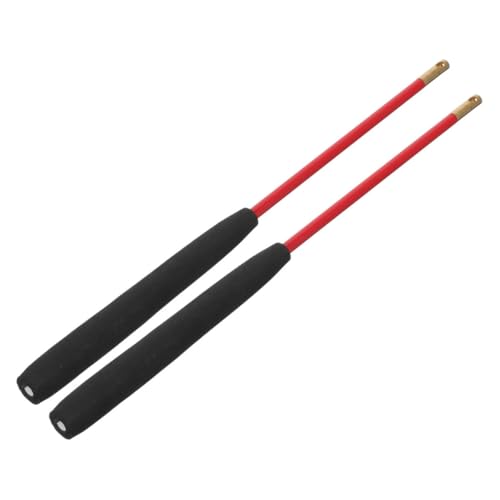 GALPADA Jonglier Diabolo Sticks mit Rutschfestem Griff Robustes Glasfaser Material Haltbare Profi Ersatzstäbe für Chinesisches Diabolo Spiel mit Praktischem Fadenloch für Einfache Montage von GALPADA