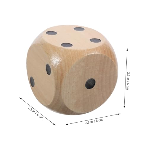 GALPADA Jumbo Holzspielwürfel Lustiges Party Accessoire Spielwürfel für Gewinnspiele Pädagogisches Würfelspiel Dekoratives Holzspielzeug für Geburtstag und Familienfeier von GALPADA
