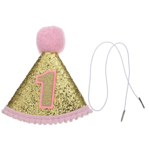 GALPADA Kindergeburtstag Glitzerstoff Spitze Mütze mit Zarten Kugeln für Mädchen Jungen Festliche Zubehör und Foto Requisite GALPADA Kindergeburtstag Glitzerstoff Spitze Mütze mit Zarten Kugeln für Mädchen Jungen Festliche Zubehör und Foto Requisite von GALPADA