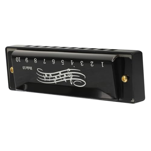 GALPADA Kindermundharmonika Töne Mini Musikinstrument Tragbar für Anfänger und Lernspielzeug Schwarz von GALPADA