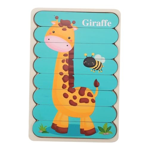 GALPADA Kinderpuzzle Doppelseitiges Lernspielzeug mit Tiermotiven Zebra Giraffe Holzstäbchen Steckpuzzle für Kleinkinder zur Farberkennung und Formzuordnung Pädagogisch Wertvolles GALPADA Kinderpuzzle Doppelseitiges Lernspielzeug mit Tiermotiven Zebra Giraffe Holzstäbchen Steckpuzzle für Kleinkinder zur Farberkennung und Formzuordnung Pädagogisch Wertvolles von GALPADA