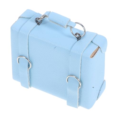 GALPADA Kinderspielzeugkoffer Minikoffer Modellkoffer Für Kleinkinder Kinderkoffer Kinderspielzeugkoffer Minikoffer Für Modelle Spielkoffer Für Miniatur Puppenhauskoffer Himmelblau von GALPADA
