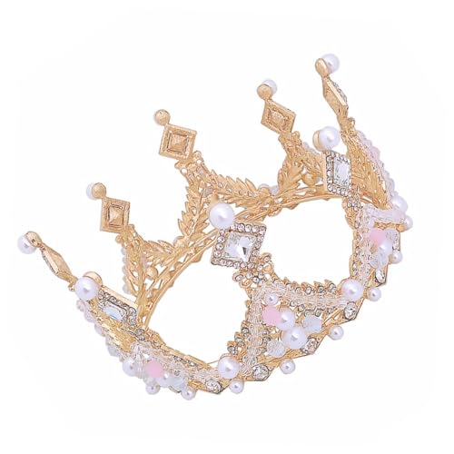 GALPADA Kleine Goldene Geburtstagskrone mit Funkelnden Kristallen Haarschmuck für Mädchen Party Theater Kostüm Leicht und Bequem Modisch für Prinzessinnen und Feierlichkeiten GALPADA Kleine Goldene Geburtstagskrone mit Funkelnden Kristallen Haarschmuck für Mädchen Party Theater Kostüm Leicht und Bequem Modisch für Prinzessinnen und Feierlichkeiten von GALPADA