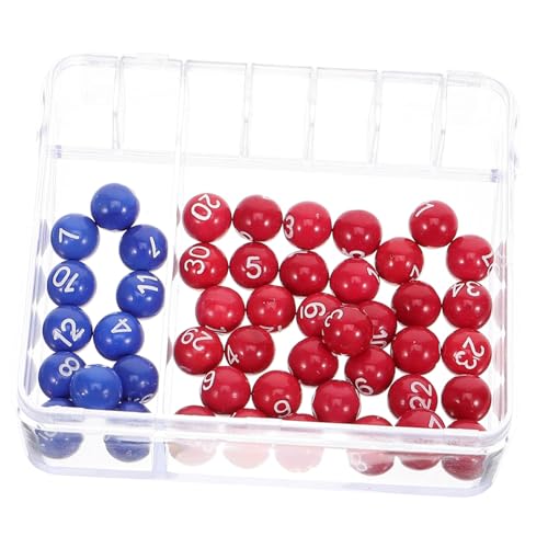 GALPADA Kleine mit Nummerierten Bällen Stabil und Bruchsicher Inkl Multifunktionaler Mini lotteriekugeln für Spiele Bildung und Frühes Zahlenlernen von GALPADA
