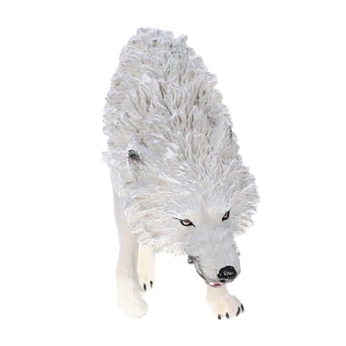 GALPADA Kleines Detailliertes Wolfmodell aus Realistisches Tierfiguren für Pädagogisches Wildtier Stabiles Stehendes Design für Jungen und Mädchen von GALPADA