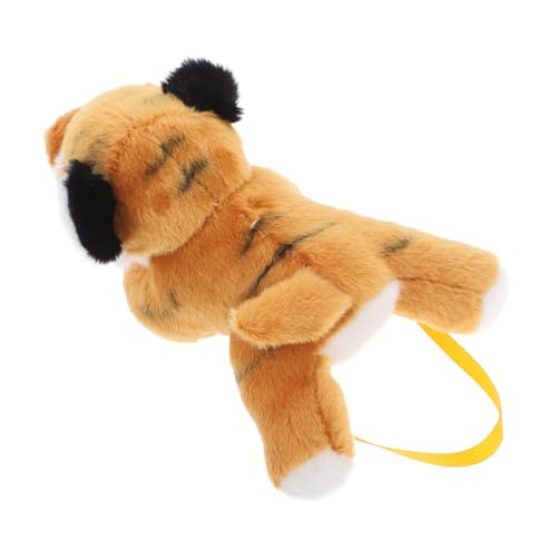 GALPADA Kleines Tiger Plüschtier mit Schulterdesign Niedliches Stofftier für Dschungelpartys Leicht und Tragbar Partygeschenk und Kostümzubehör von GALPADA