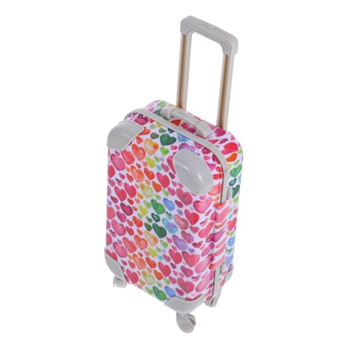 GALPADA Koffer Mini Puppenhaus Puppengepäck Für Puppen Babypuppe Mini Puppenkoffer Puppenhauskoffer Puppenzubehör Mini Ornament Mini Koffer Puppenhaus Zubehör Kunststoff von GALPADA