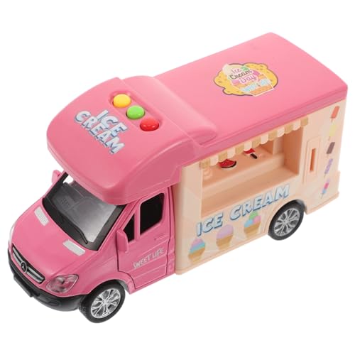 GALPADA Kompakter Eiswagen Auto mit Realistischer Rückziehbar Lustiges Rollenspiel für Fördert Kreativität und Eltern Junge Mädchen Bindung für Fantasievolles von GALPADA