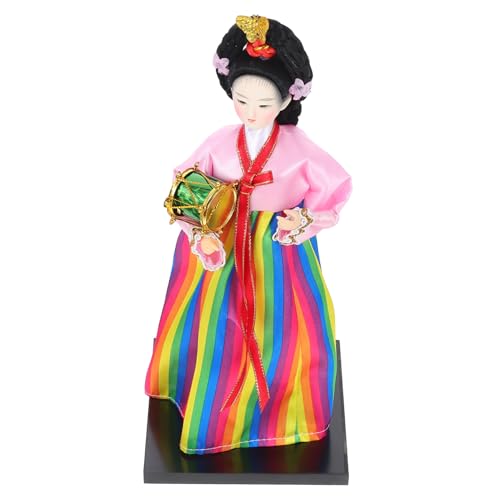 GALPADA Koreanische Hanbok Puppe Handgefertigte Koreanische Stil Puppenfigur mit Flachem Sockel Bunte Desktop Dekoration Künstlerisches Sammlerstück für Zuhause und Geschenk GALPADA Koreanische Hanbok Puppe Handgefertigte Koreanische Stil Puppenfigur mit Flachem Sockel Bunte Desktop Dekoration Künstlerisches Sammlerstück für Zuhause und Geschenk von GALPADA