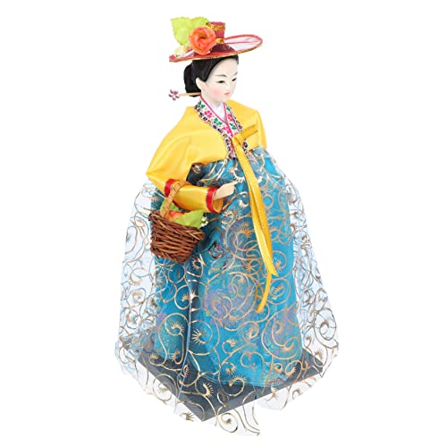 GALPADA Koreanische Hanbok Puppe Handgefertigte Stofffigur im Koreanischen Stil Kreative Dekoration für Zuhause und Souvenir für der Koreanischen Kultur GALPADA Koreanische Hanbok Puppe Handgefertigte Stofffigur im Koreanischen Stil Kreative Dekoration für Zuhause und Souvenir für der Koreanischen Kultur von GALPADA