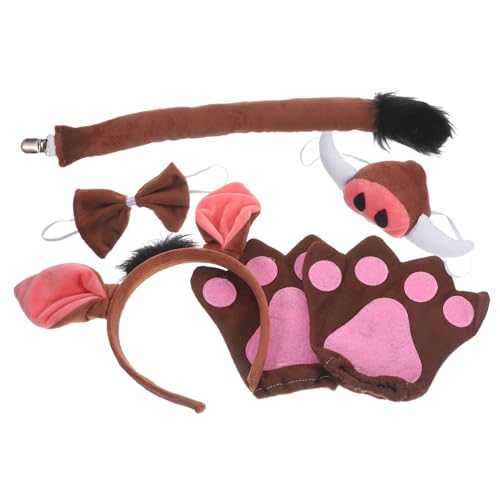 GALPADA Kostümset Für Schweinohren Stirnband Bow Tie Nase Und Handschuhen Für Karneval Fasching Und Partys Teiliges Für Mädchen Und Jungen GALPADA Kostümset Für Schweinohren Stirnband Bow Tie Nase Und Handschuhen Für Karneval Fasching Und Partys Teiliges Für Mädchen Und Jungen von GALPADA