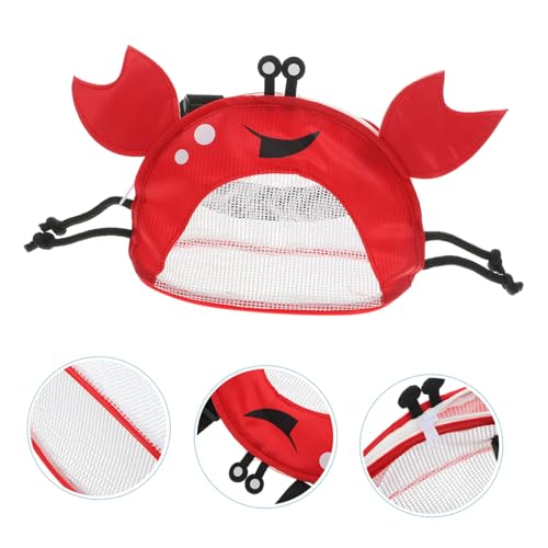 GALPADA Krabbenform Strandtasche Mesh sandbeutel zum Muschelsammeln mit Verstellbarem Schultergurt Atmungsaktiv Leicht Trocknend für Strandspielzeug und Zubehör GALPADA Krabbenform Strandtasche Mesh sandbeutel zum Muschelsammeln mit Verstellbarem Schultergurt Atmungsaktiv Leicht Trocknend für Strandspielzeug und Zubehör von GALPADA