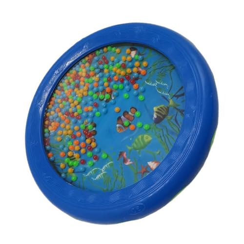 GALPADA Wellentrommel 18cm Pädagogisches Musikinstrument mit Handtrommel für Kinder Blaue Ocean Drum Stimuliert Musikalisches Interesse und Koordination von GALPADA