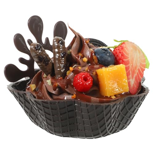 GALPADA Künstliches Eiscreme Modell für Kinder Realistisches Modell Simuliertes Dessert für Zuhause Fotografie Hochzeit Party Langlebiges Material Künstliche Eisdessert Requisite von GALPADA