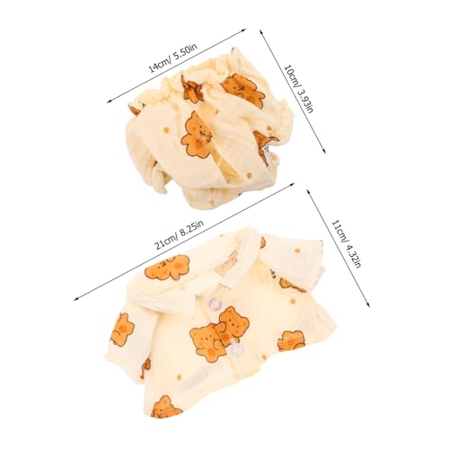 GALPADA Kuscheltiere Kleidung Set mit Bär Schlafanzug Austauschbare Pyjamas Kreative Spielbekleidung Vielseitige Accessoires für Jahreszeiten und Rollenspiele Bären Outfit GALPADA Kuscheltiere Kleidung Set mit Bär Schlafanzug Austauschbare Pyjamas Kreative Spielbekleidung Vielseitige Accessoires für Jahreszeiten und Rollenspiele Bären Outfit von GALPADA