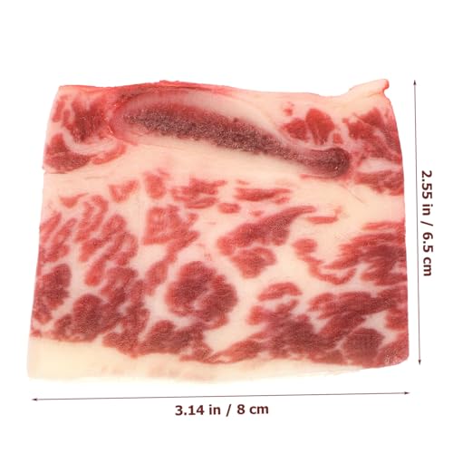 GALPADA Lebensechtes Fake Meat Modell Realistische Küchen Dekoration Langlebiges und Farbintensives Künstliches Steak Prop für Detailreiche Fake Food Spielzeugrequisite Vielseitig für von GALPADA
