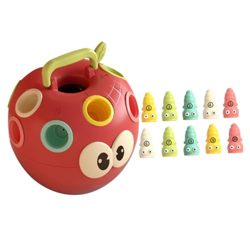 GALPADA Lernspielzeug Apfelwurm Puzzle Bunte Würmer Frühe Farberkennung Hand Auge koordination Kleinkinder GALPADA Lernspielzeug Apfelwurm Puzzle Bunte Würmer Frühe Farberkennung Hand Auge koordination Kleinkinder von GALPADA