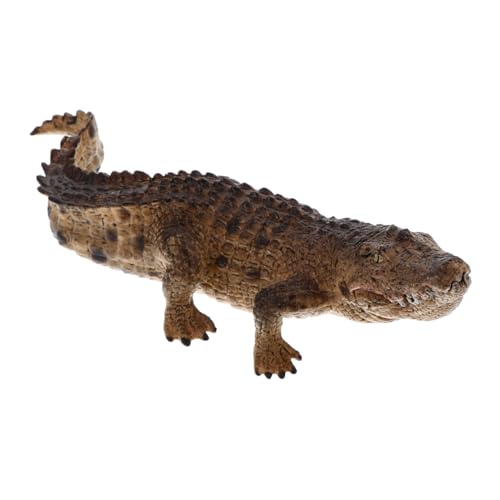 GALPADA Lernspielzeug Krokodil Modell Realistische Wildtier Figur Statisches Tier Pädagogisch für Vorschule Tragbar und Robust für Kognitives von GALPADA