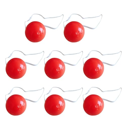 GALPADA Leuchtende Clown-Nasen 8 LEDs Leuchtend Rote Nase Neuheit Clown-Nasen Rentier-Nasen Verkleidungs-Requisiten Bühnenauftritt Clown-Kostüm-Zubehör Für Weihnachten von GALPADA