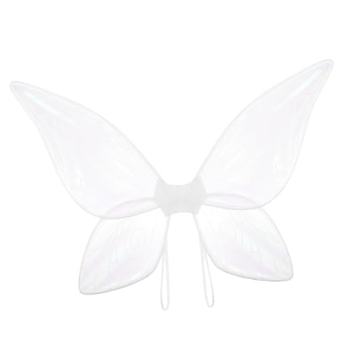 GALPADA Leuchtende Schmetterlingsflügel Schmetterling Kostüm Glitzernde Schmetterlingsflügel Erwachsene Fairy Party Schmetterlingsflügel Für Mädchen Cosplay Funkelnd Rosa Buntes Garn Weiß von GALPADA